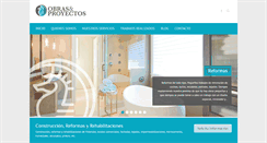 Desktop Screenshot of obrasyproyectoscb.com